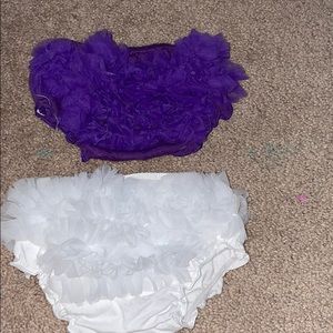 Lace bloomers for baby girl